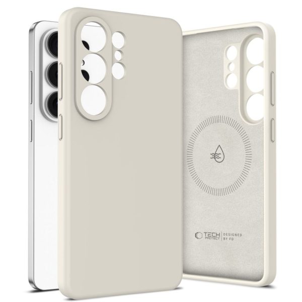 1034022-2-etui-na-samsung-galaxy-s26-ultra-bezowe-tech-protect-hurtownia-dropshipping.jpg Samsung Galaxy S26 Ultra silikona MagSafe maciņš - bēšs