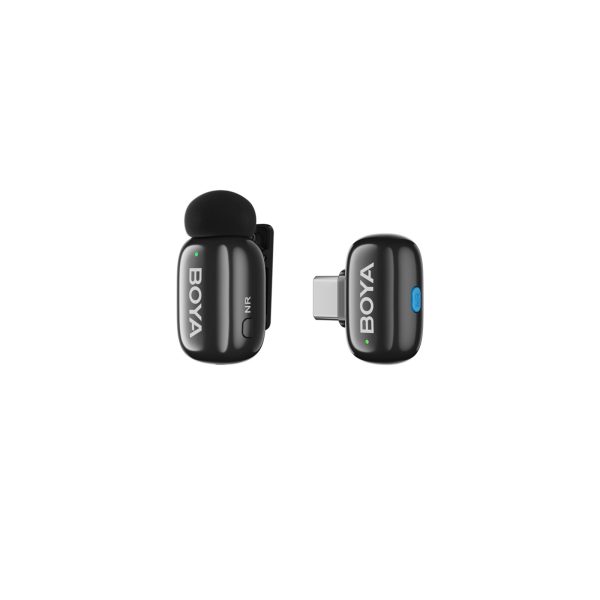 Mini 2-02 2,4 GHz USB-C bezvadu mikrofonu komplekts ar maciņu