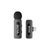Bezvadu mikrofons ar klipsi 120dB 2.4GHz USB-C - melns
