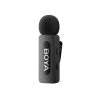 Bezvadu mikrofons ar klipsi 120dB 2.4GHz USB-C - melns
