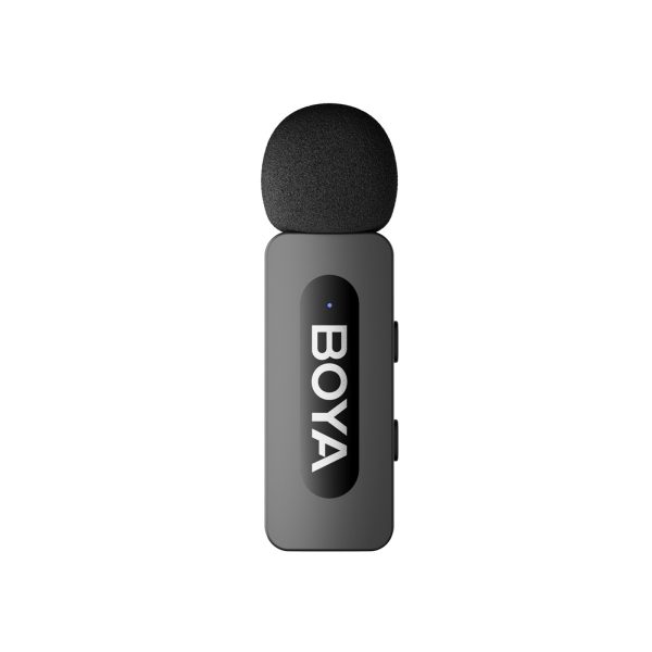 1034039-6-zestaw-mikrofonow-bezprzewodowych-120db-usb-boya-hurtownia-dropshipping.jpg 120dB 2.4GHz USB-C bezvadu mikrofonu komplekts - melns