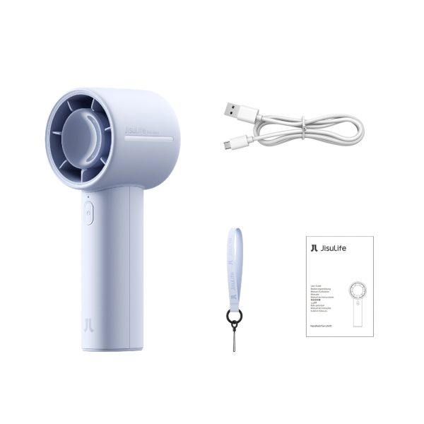 Mini portatīvais ventilators 4000mAh USB-C - zils