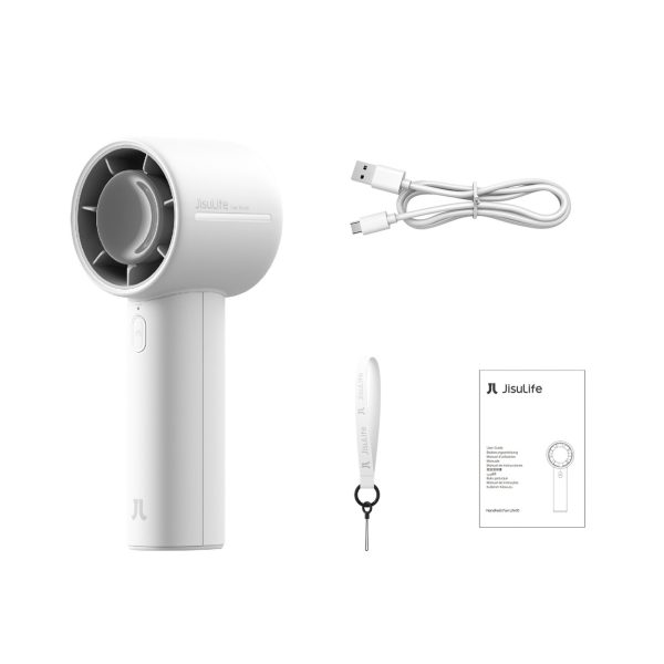Mini portatīvais ventilators 4000mAh USB-C - pelēks