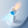 Mini portatīvais ventilators 5000mAh LED - pelēks