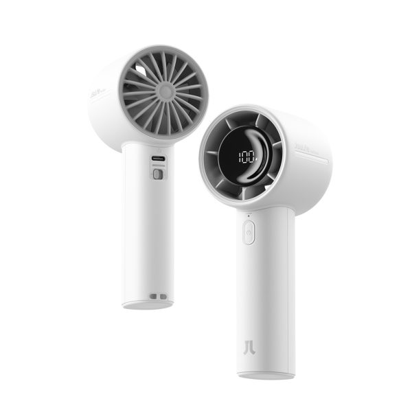 Mini portatīvais ventilators 5000mAh LED - pelēks