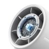 Mini portatīvais ventilators 5000mAh LED - pelēks