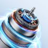 Mini portatīvais ventilators 5000mAh LED - pelēks