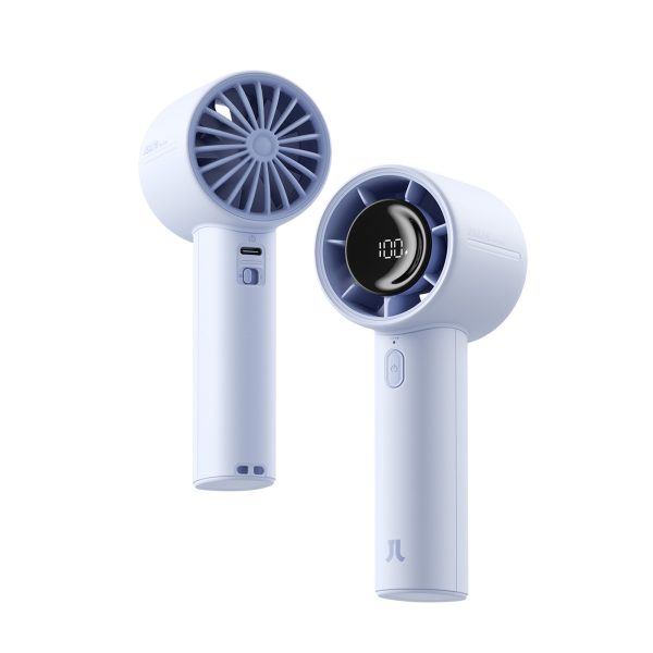 Mini portatīvais ventilators 5000mAh LED - zils
