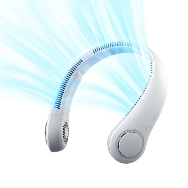 Pārnēsājams kakla ventilators 4000mAh - pelēks