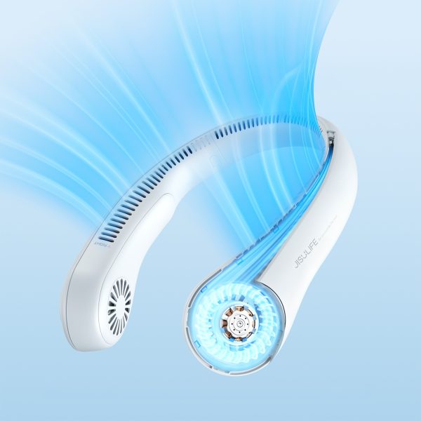Pārnēsājams kakla ventilators 4000mAh - pelēks