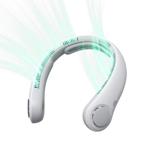 Pārnēsājams kakla ventilators 5000mAh - pelēks