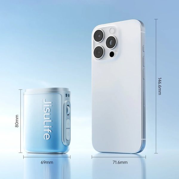 Mini portatīvais ventilators ar aukliņu 4500mAh - zils
