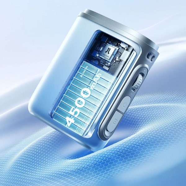 Mini portatīvais ventilators ar aukliņu 4500mAh - zils