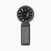 Mini ventilators ar portatīvo ventilatoru, 5 ātrumi, 3600mAh, USB-C, melns