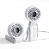1034071-2-mini-wiatrak-przenosny-5-predkosci-3600-szary-jisulife-hurtownia-dropshipping.jpg Mini ventilators ar portatīvo ventilatoru, 5 ātrumi, 3600mAh, USB-C, pelēks