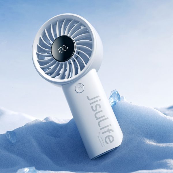 Mini rokas ventilators 3600mAh USB-C - pelēks