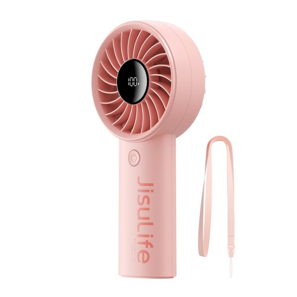 Mini rokas ventilators 3600mAh USB-C - rozā