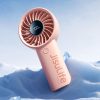 Mini rokas ventilators 3600mAh USB-C - rozā