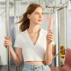 Mini portatīvais ventilators ar power bank funkciju un lukturīti, salokāms, 4500mAh USB-C - rozā