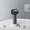 Mini pārnēsājams metāla ventilators 5000mAh USB-C LED - tumši pelēks