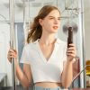 Mini portatīvais ventilators ar power bank funkciju un lukturīti, salokāms, 4500mAh USB-C - brūns