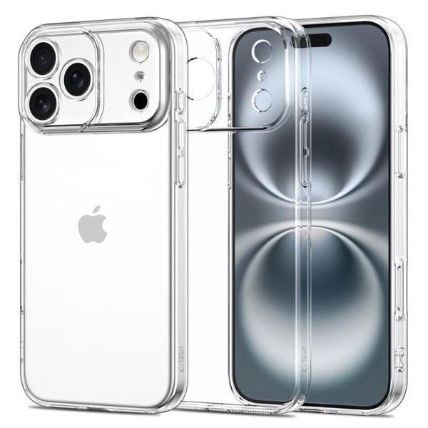 iPhone 17 Pro Max FlexAir vāciņš — caurspīdīgs