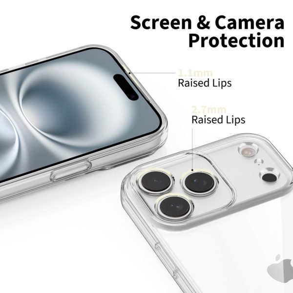 iPhone 17 Pro Max FlexAir vāciņš — caurspīdīgs