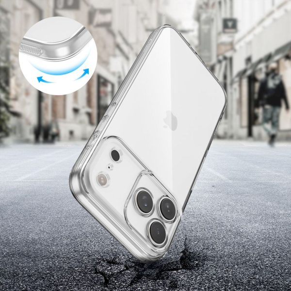iPhone 17 Pro Max FlexAir vāciņš — caurspīdīgs
