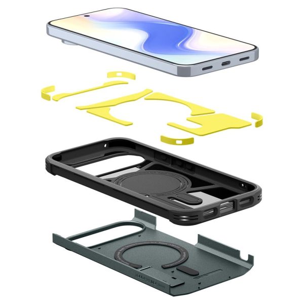 Google Pixel 10 Pro XL izturīgais bruņu MagSafe vāciņš — zaļš