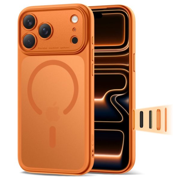 iPhone 17 Pro Magpeak MagSafe CC vāciņš — oranžs