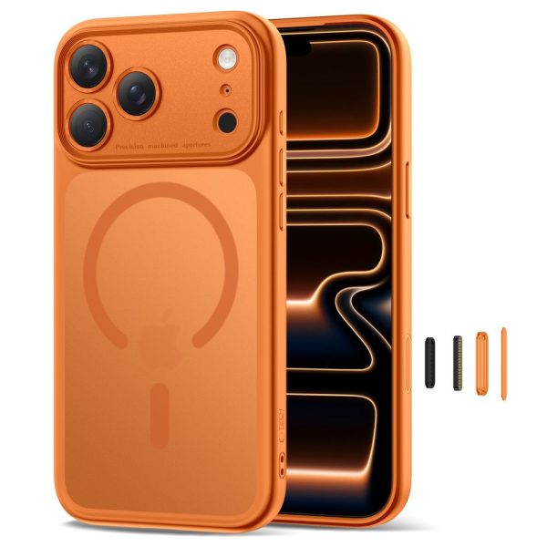 iPhone 17 Pro Magpeak MagSafe CC vāciņš — oranžs