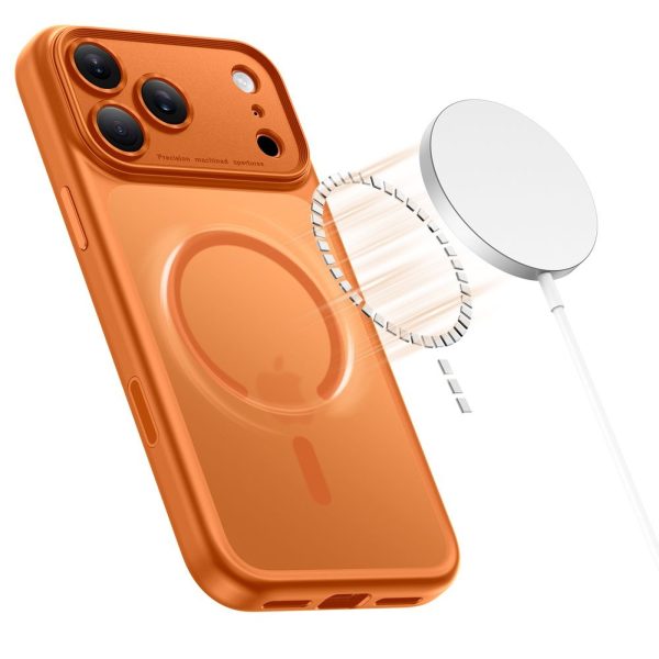 iPhone 17 Pro Magpeak MagSafe CC vāciņš — oranžs