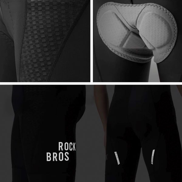 1034109-9-spodenki-rowerowe-meskie-krotkie-z-szelkami-czarne-rockbros-hurtownia-dropshipping.jpg Vīriešu īsie riteņbraukšanas šorti ar lencītēm un polsterējumu, L izmērs - melni