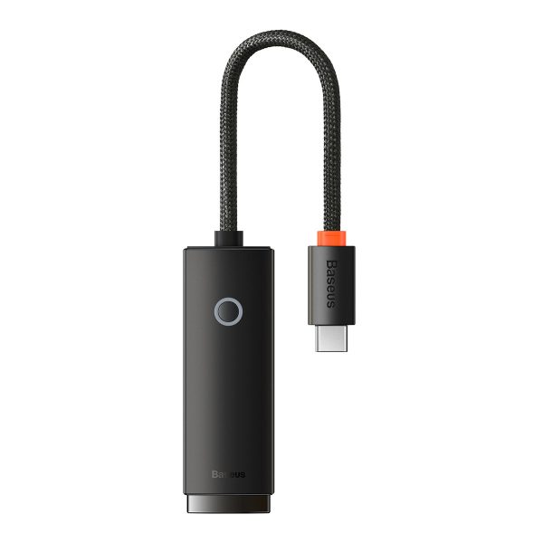 Ārējais USB-C RJ-45 tīkla adapteris 1 Gbps 1000 Mbps melns