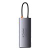 1018476-11-stacja-dokujaca-hub-7w1-usb-c-1hdmi-1v-baseus-hurtownia-sklep.jpg HUB 7in1 dokstacija USB-C 1xHDMI 1xVGA 3xUSB 3.2 1xPower Delivery RJ-45 Ethernet Pelēks