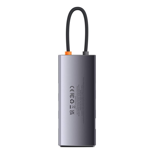 1018476-11-stacja-dokujaca-hub-7w1-usb-c-1hdmi-1v-baseus-hurtownia-sklep.jpg HUB 7in1 dokstacija USB-C 1xHDMI 1xVGA 3xUSB 3.2 1xPower Delivery RJ-45 Ethernet Pelēks