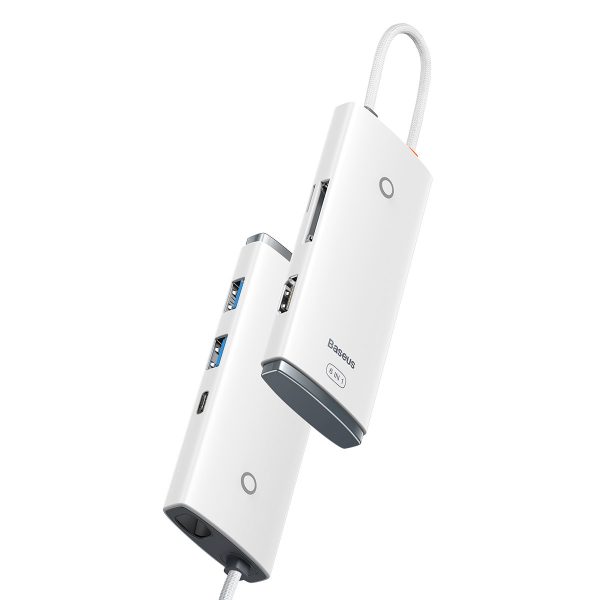 Daudzfunkcionāls centrmezgls Lite sērija USB-C 2x USB PD HDMI SD/TF balts
