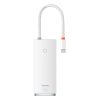 Daudzfunkcionāls centrmezgls Lite sērija USB-C 2x USB PD HDMI SD/TF balts