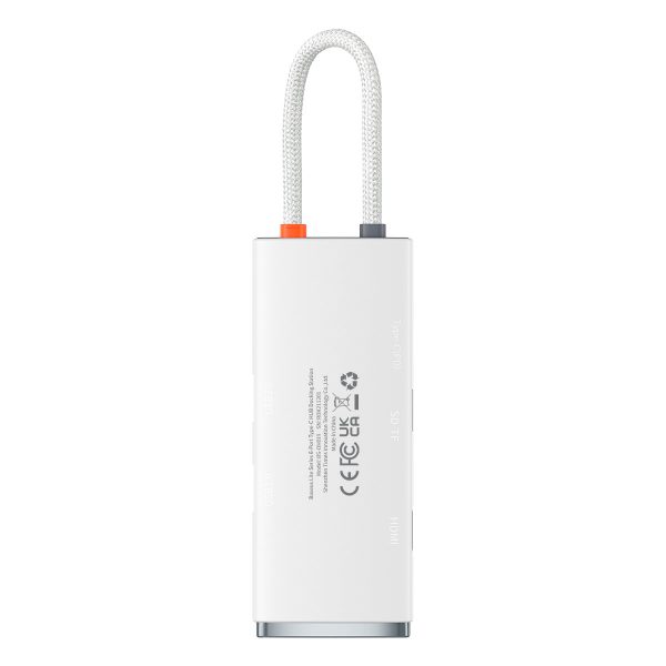 Daudzfunkcionāls centrmezgls Lite sērija USB-C 2x USB PD HDMI SD/TF balts