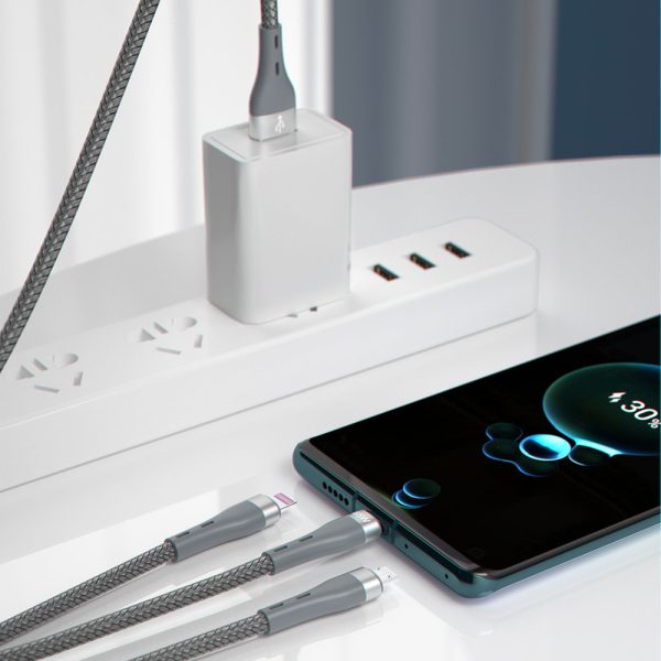 1020458-2-3w1-kabel-przewod-usb-lightning-microu-dudao-hurtownia-sklep.jpg 3in1 kabelis USB - Lightning microUSB USB-C 65W 1.2m pelēks