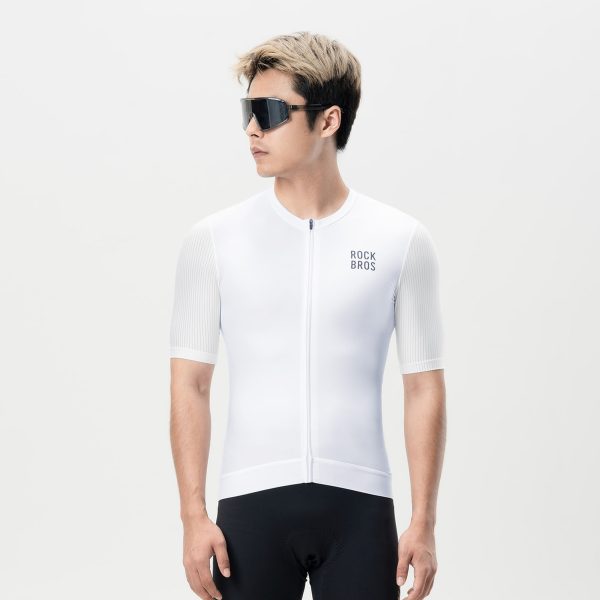 1034131-3-koszulka-rowerowa-z-krotkim-rekawem-xs-biala-rockbros-hurtownia-dropshipping.jpg Īsroku riteņbraukšanas krekls, XS izmērs, balts