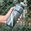 BPA nesaturoša termo velosipēda pudele 620 ml - melna ar gradientu