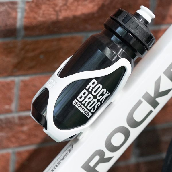 Plastmasas velosipēda pudeļu groza turētājs - balts