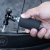 CO2 velosipēda pumpis, alumīnija sakausējuma vārsta galva, bez kārtridžiem, saderīgs ar Presta Schrader