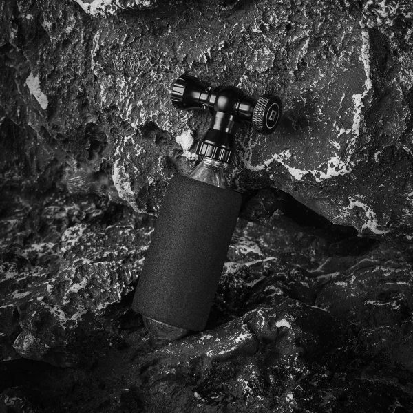 CO2 velosipēda pumpis, alumīnija sakausējuma vārsta galva, bez kārtridžiem, saderīgs ar Presta Schrader