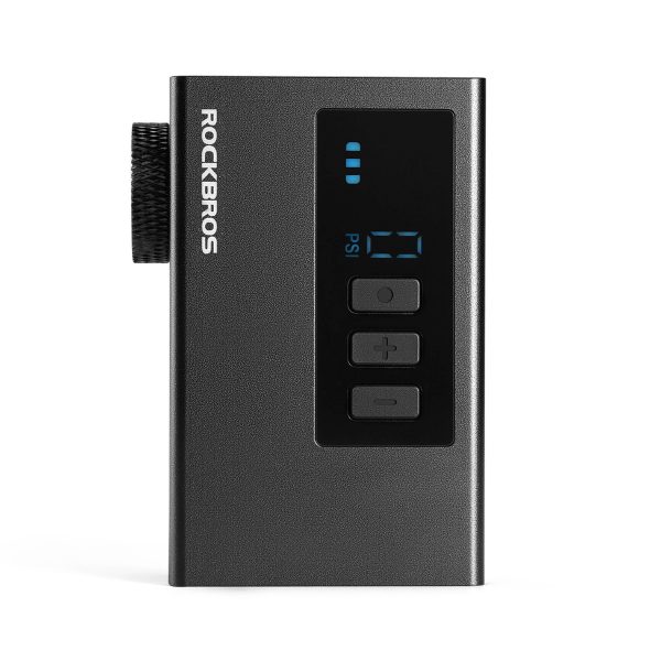 Uzlādējams LED kompresora sūknis 420mAh 120 psi - melns