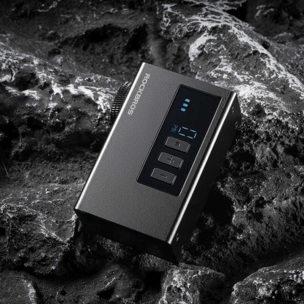 Uzlādējams LED kompresora sūknis 420mAh 120 psi - melns