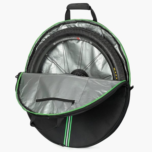 Velosipēda riteņa transportēšanas pārsegs, diametrs 74 cm - melns
