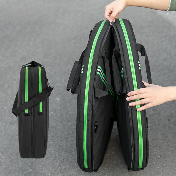 Velosipēda riteņa transportēšanas pārsegs, diametrs 74 cm - melns