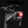 Stingra velosipēda seglu soma 1,5 l - melna